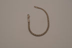Vintage Sterling silver woven chain bracelet&nbsp;