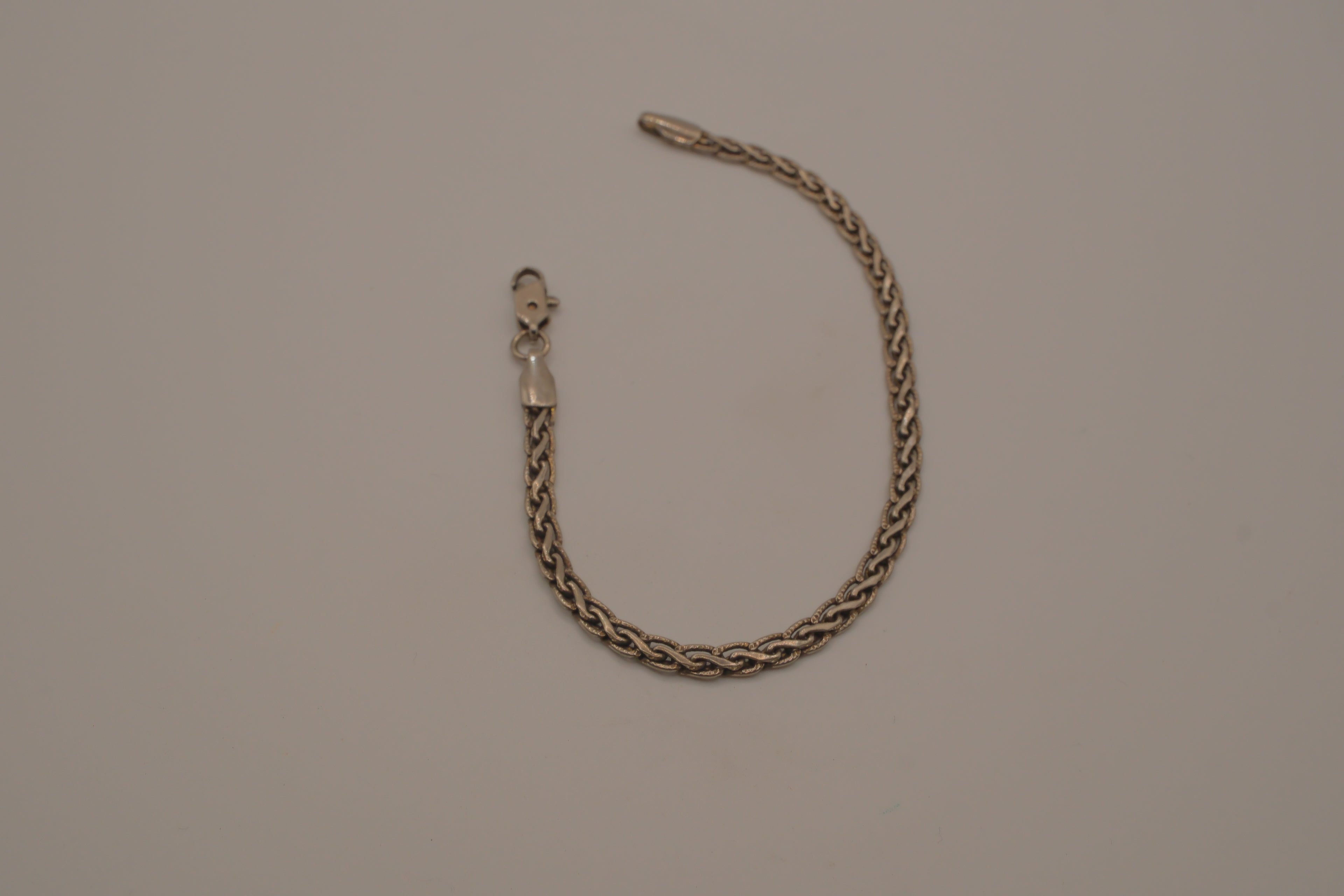Vintage Sterling silver woven chain bracelet&nbsp;
