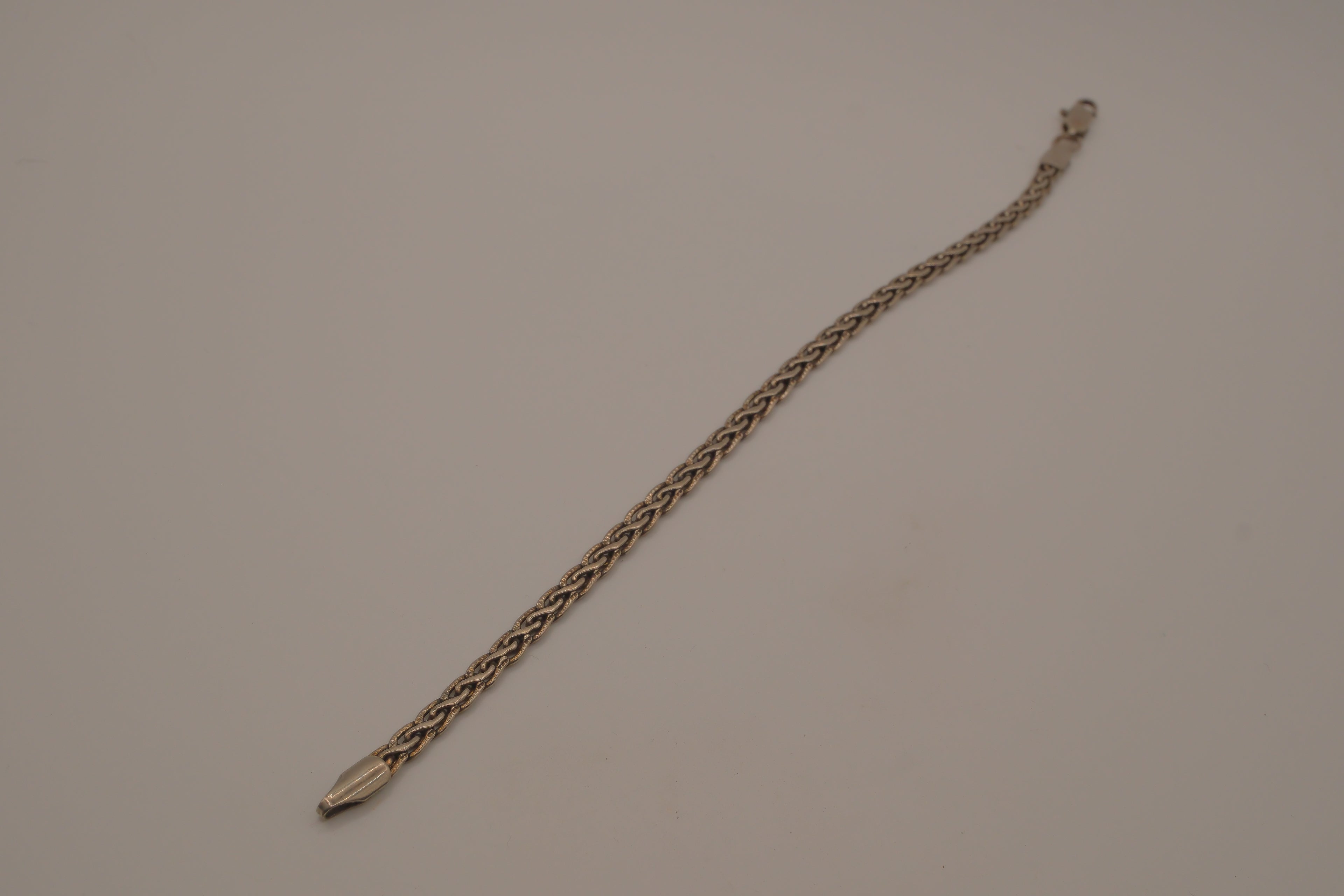 Vintage Sterling silver woven chain bracelet&nbsp;