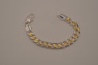 Sterling silver curb link chain bracelet