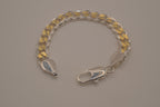 Sterling silver curb link chain bracelet