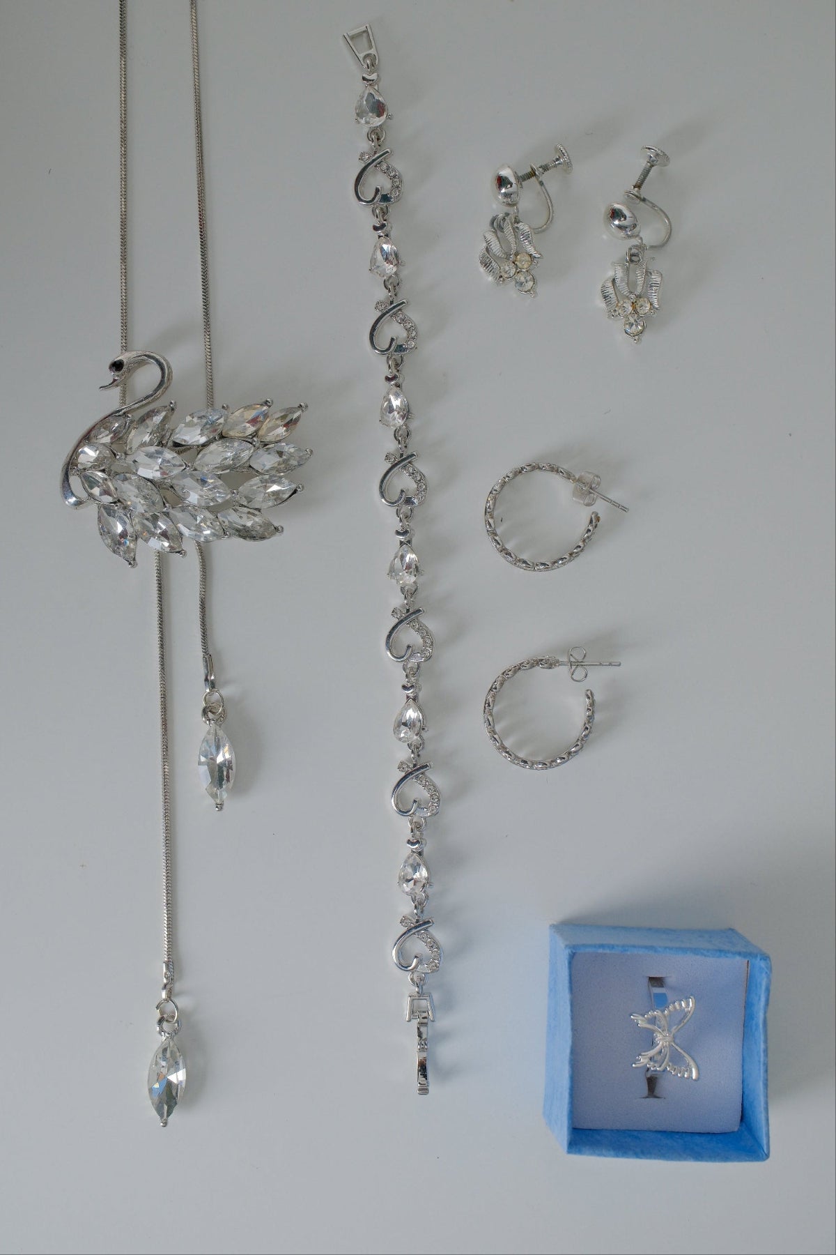 Silver Rhinestone Gift Set