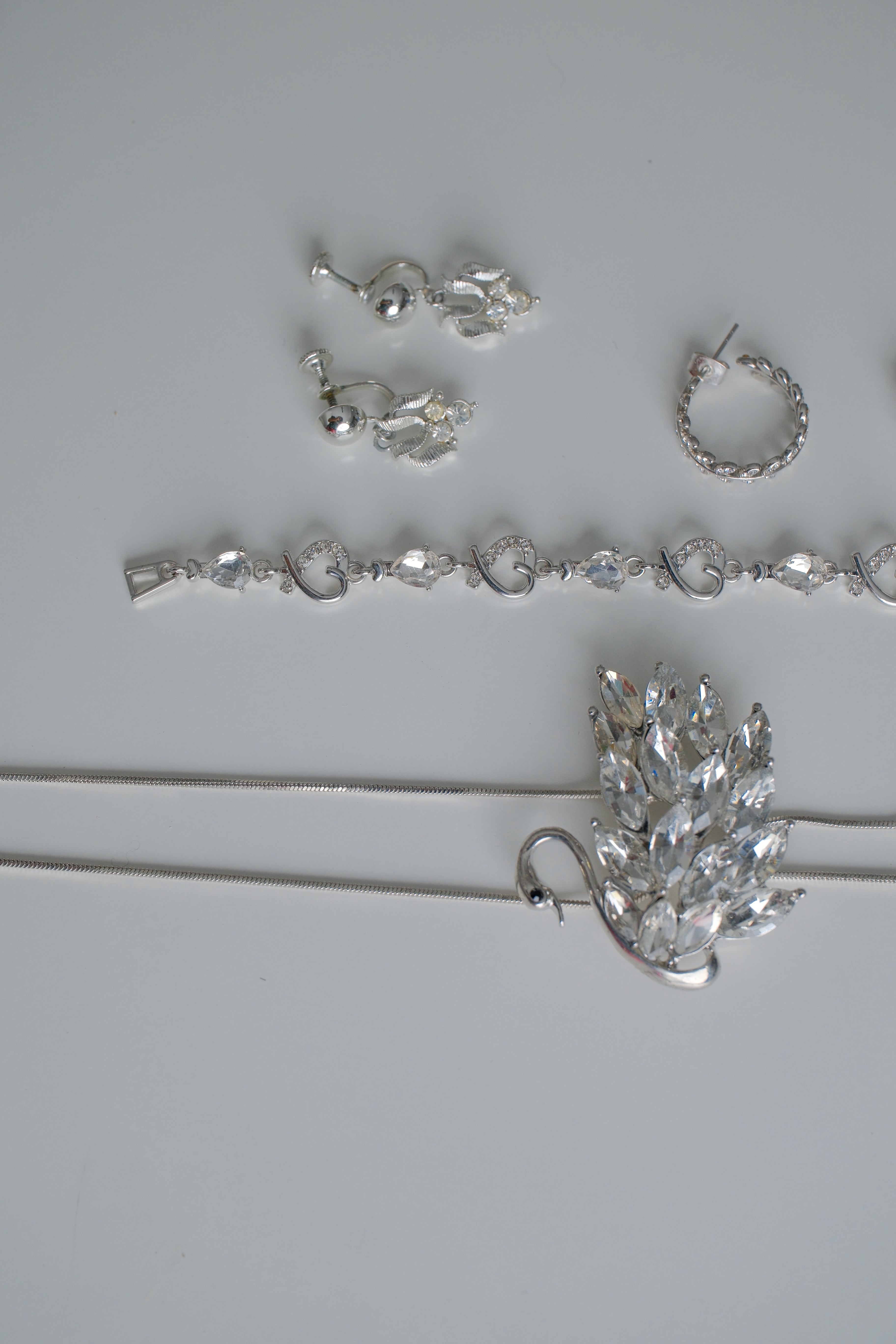 Silver Rhinestone Gift Set