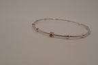 Elle Sterling Silver Bamboo Bangle