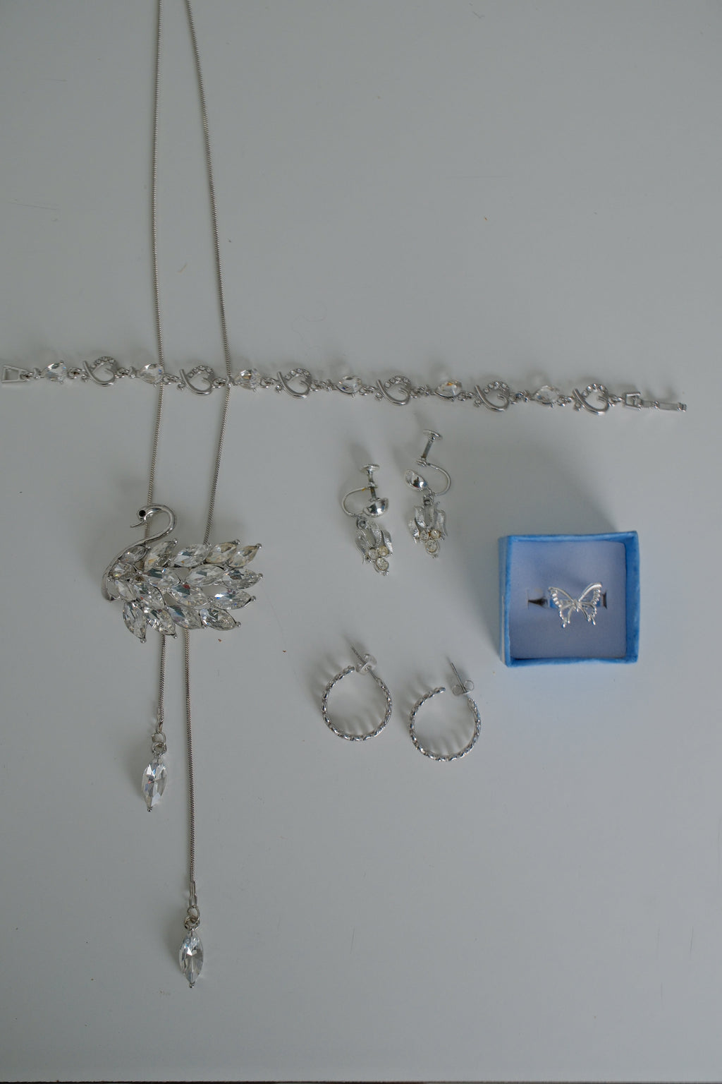 Silver Rhinestone Gift Set