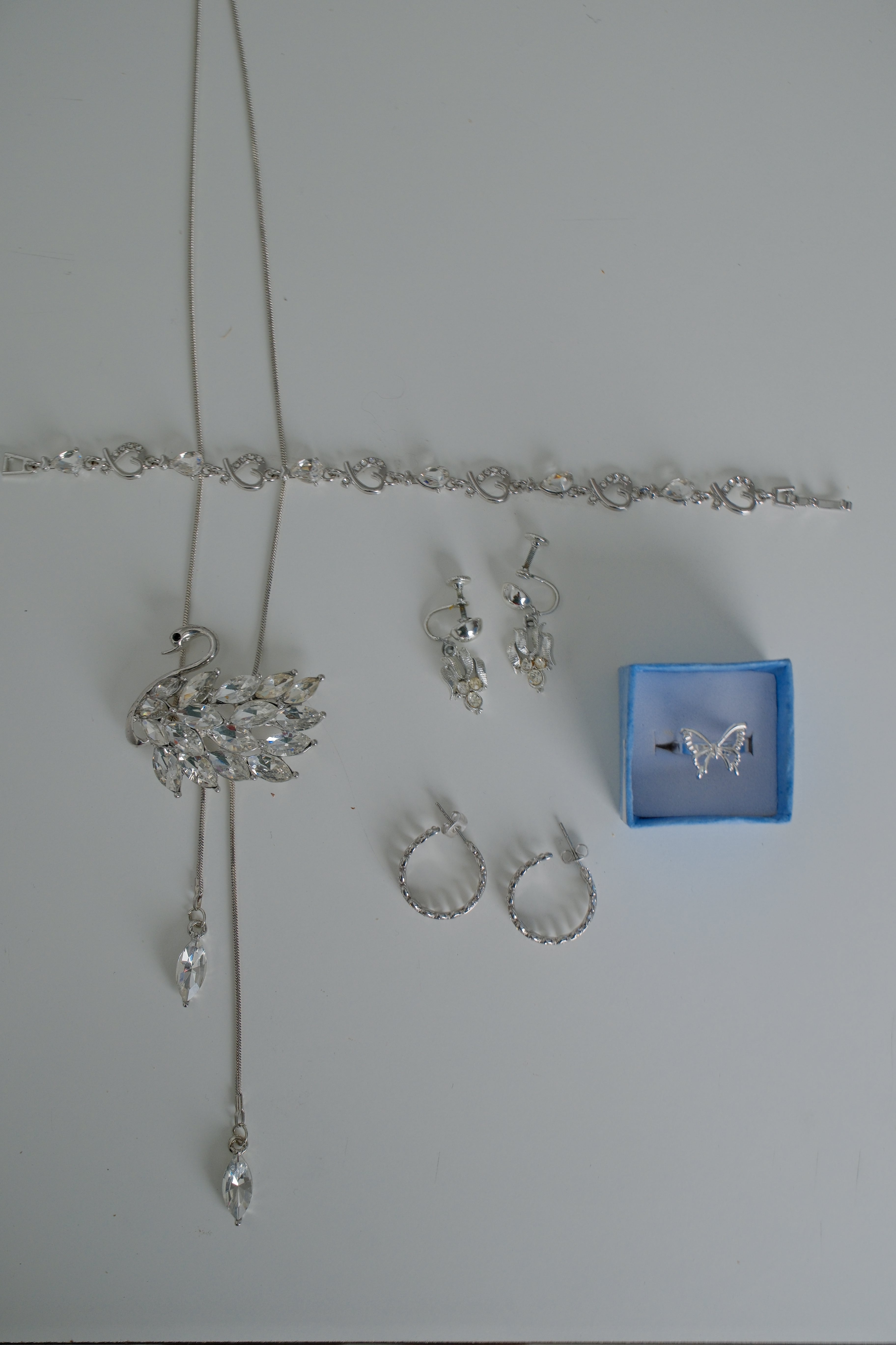 Silver Rhinestone Gift Set