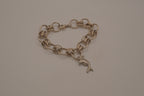 Vintage Dolphin Sterling Silver Chain Link Bracelet