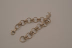 Vintage Dolphin Sterling Silver Chain Link Bracelet