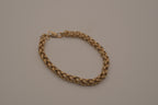 Vintage Sterling silver braided link bracelet