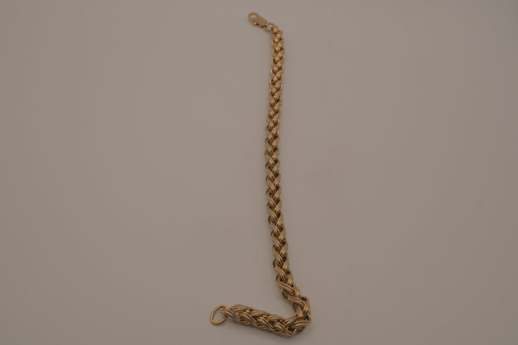 Vintage Sterling silver braided link bracelet