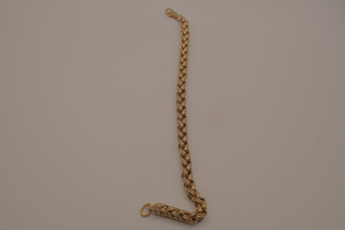 Vintage Sterling silver braided link bracelet