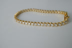 Vintage Gold Tone Tennis Bracelet