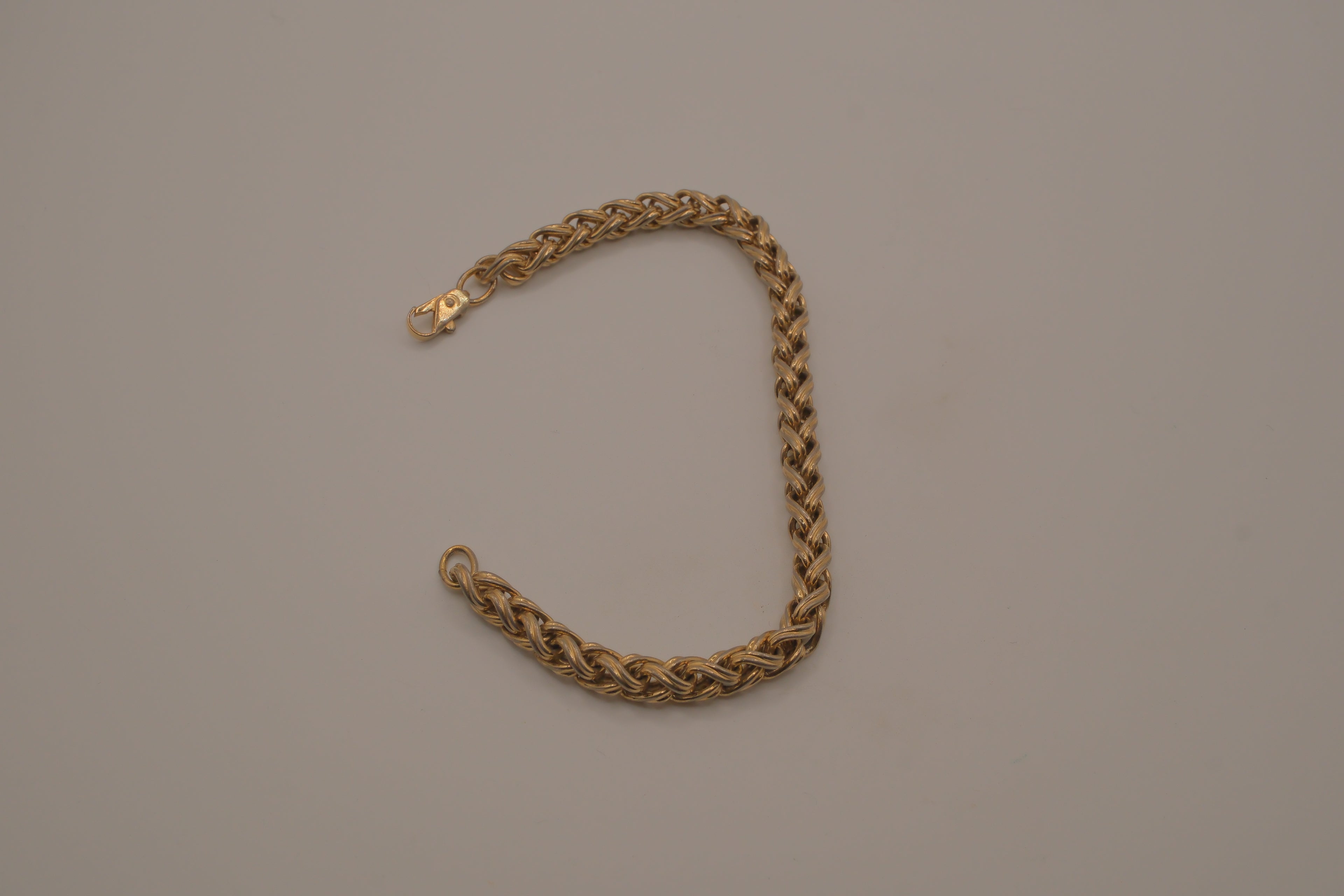 Vintage Sterling silver braided link bracelet