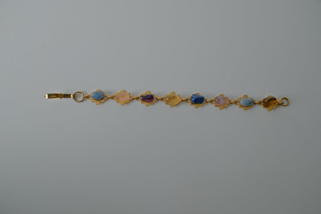Vintage Gold Gemstone Bracelet
