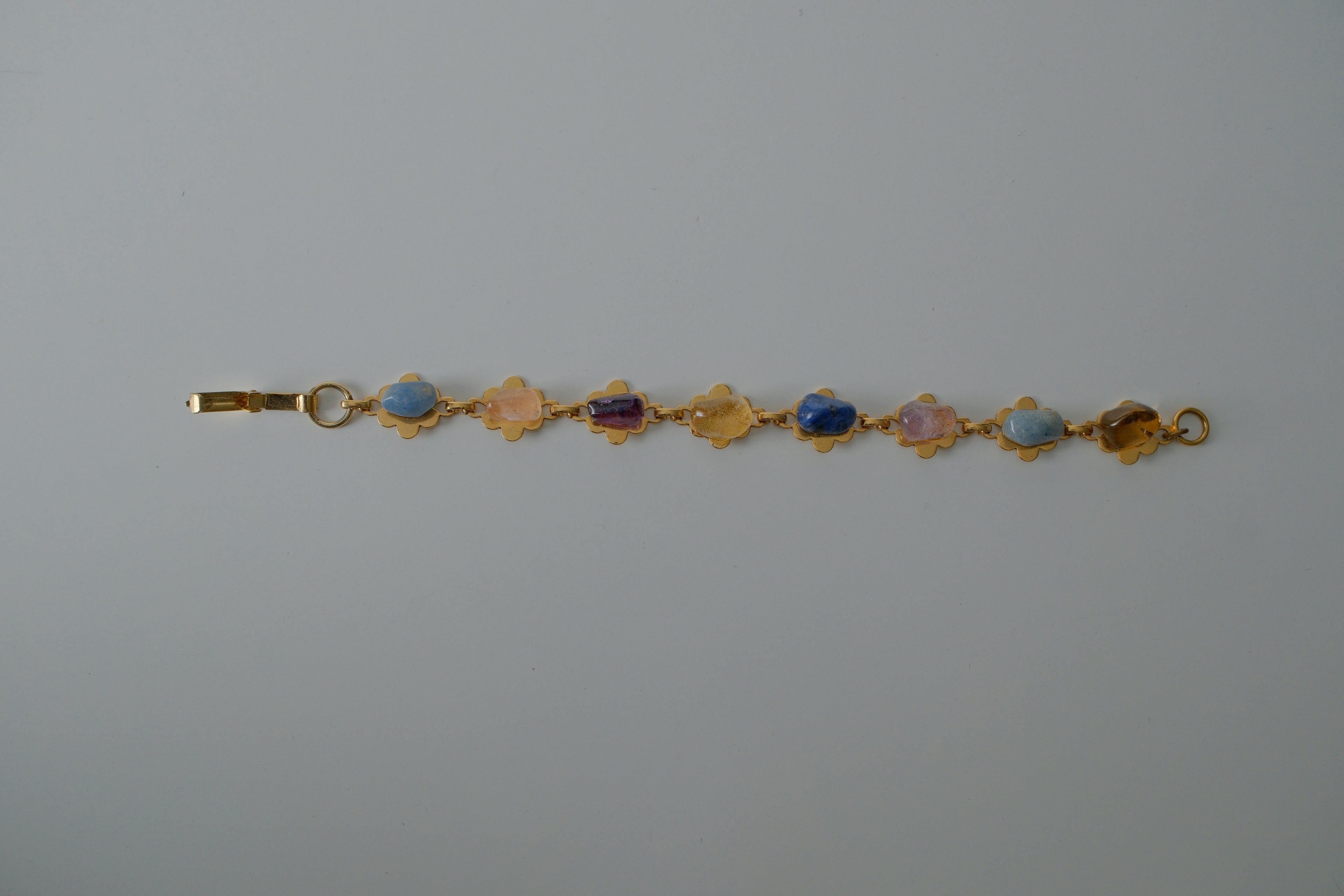 Vintage Gold Gemstone Bracelet
