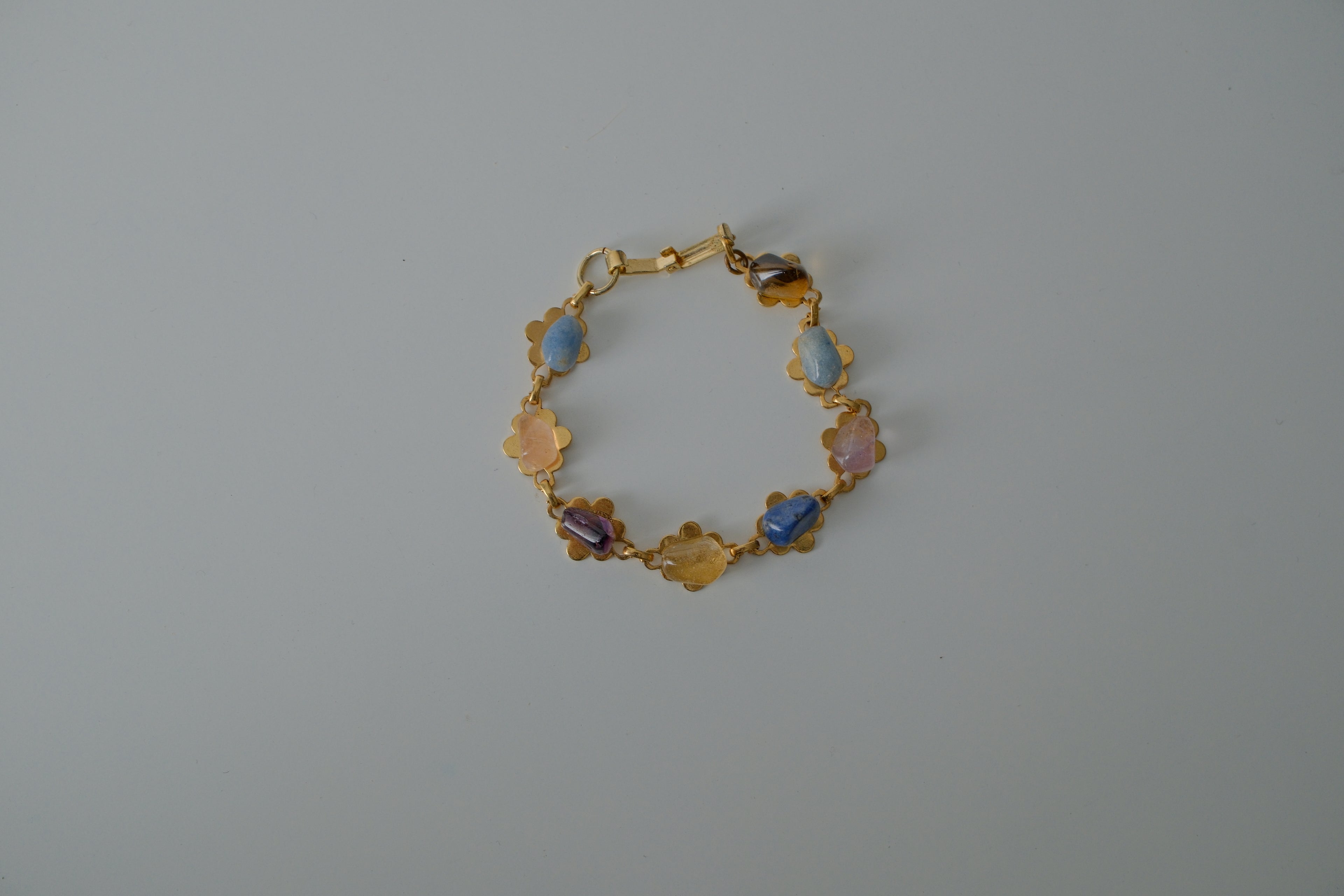 Vintage Gold Gemstone Bracelet