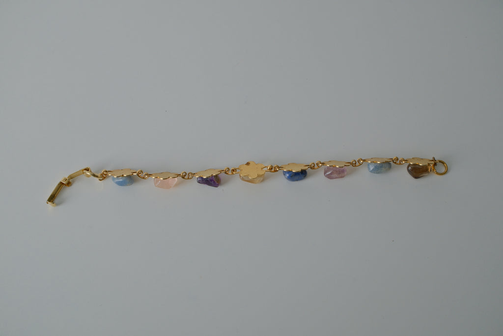 Vintage Gold Gemstone Bracelet