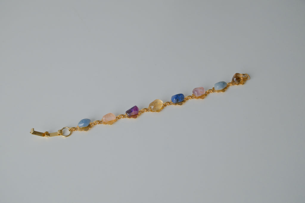 Vintage Gold Gemstone Bracelet