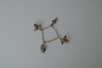 Vintage Scottish 1950s Pewter Charm Bracelet&nbsp;