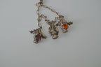 Vintage Scottish 1950s Pewter Charm Bracelet&nbsp;