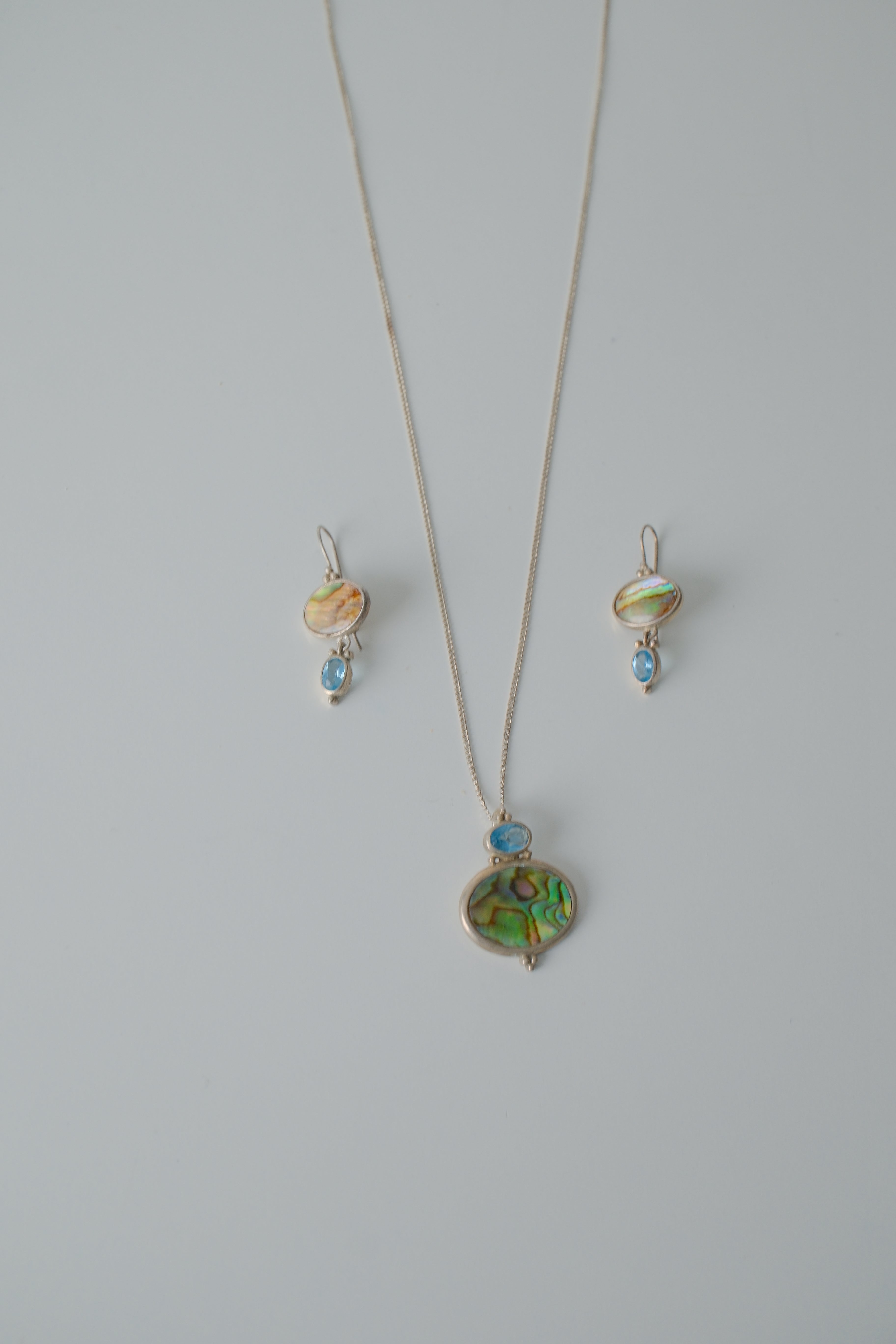 Sterling Silver Abalone Shell Gift Set