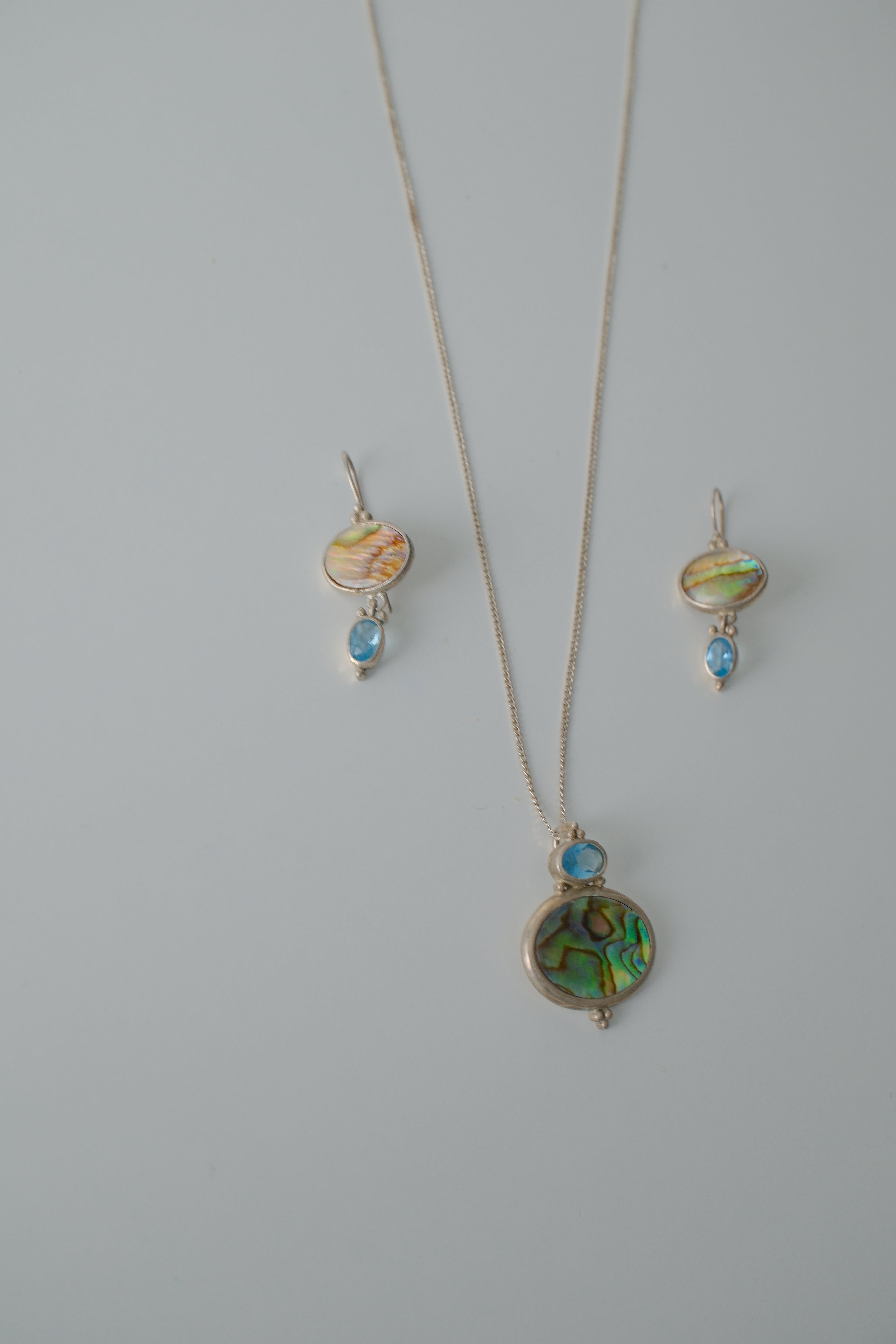 Sterling Silver Abalone Shell Gift Set