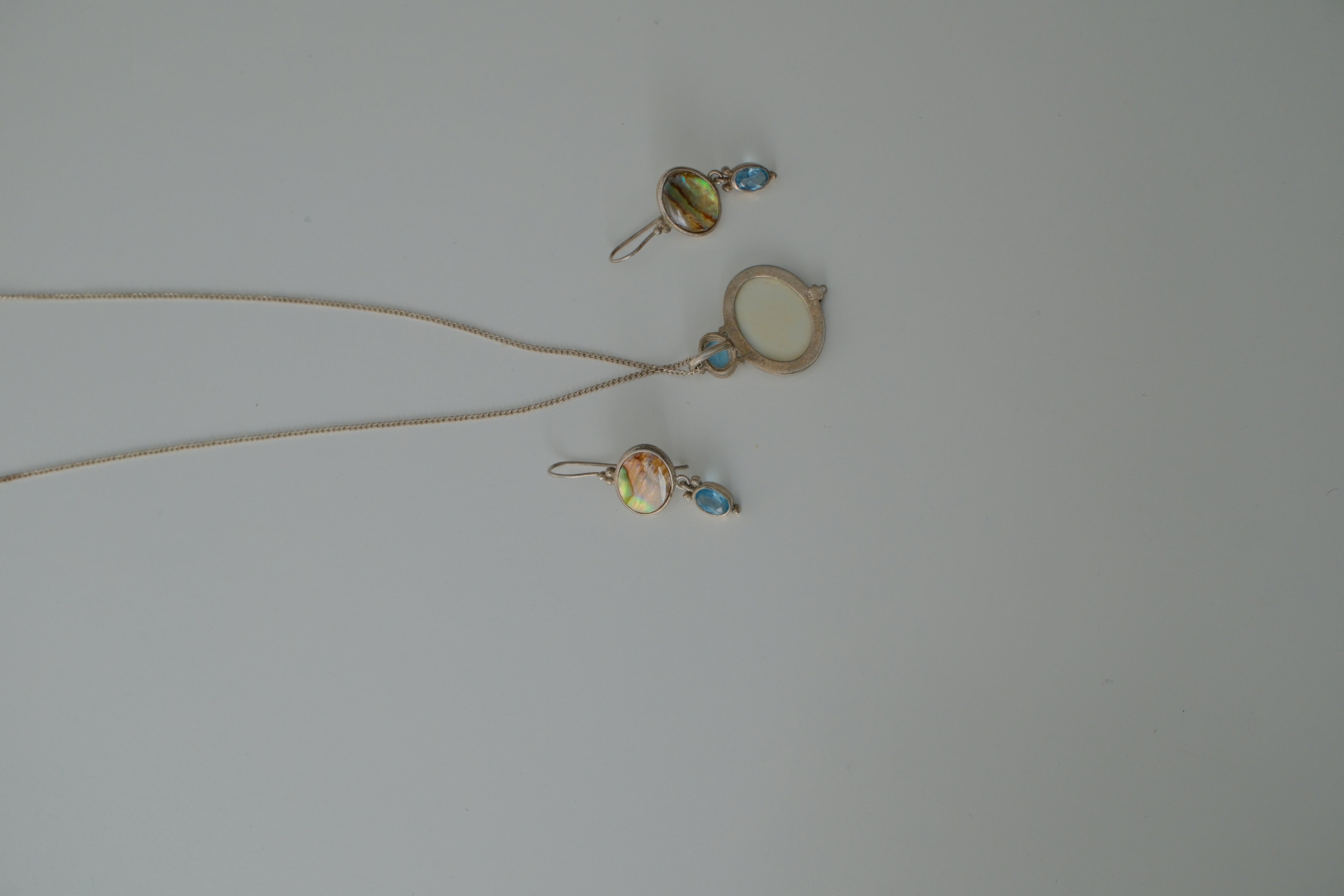 Sterling Silver Abalone Shell Gift Set