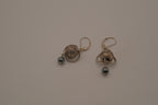 Sterling silver Celtic openwork bead dangle earrings