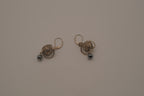 Sterling silver Celtic openwork bead dangle earrings