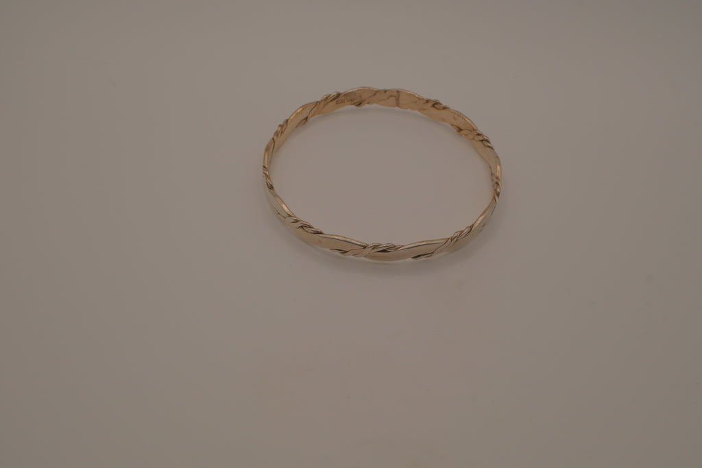 Vintage Taxco silver bangle bracelet