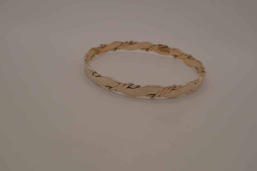 Vintage Taxco silver bangle bracelet