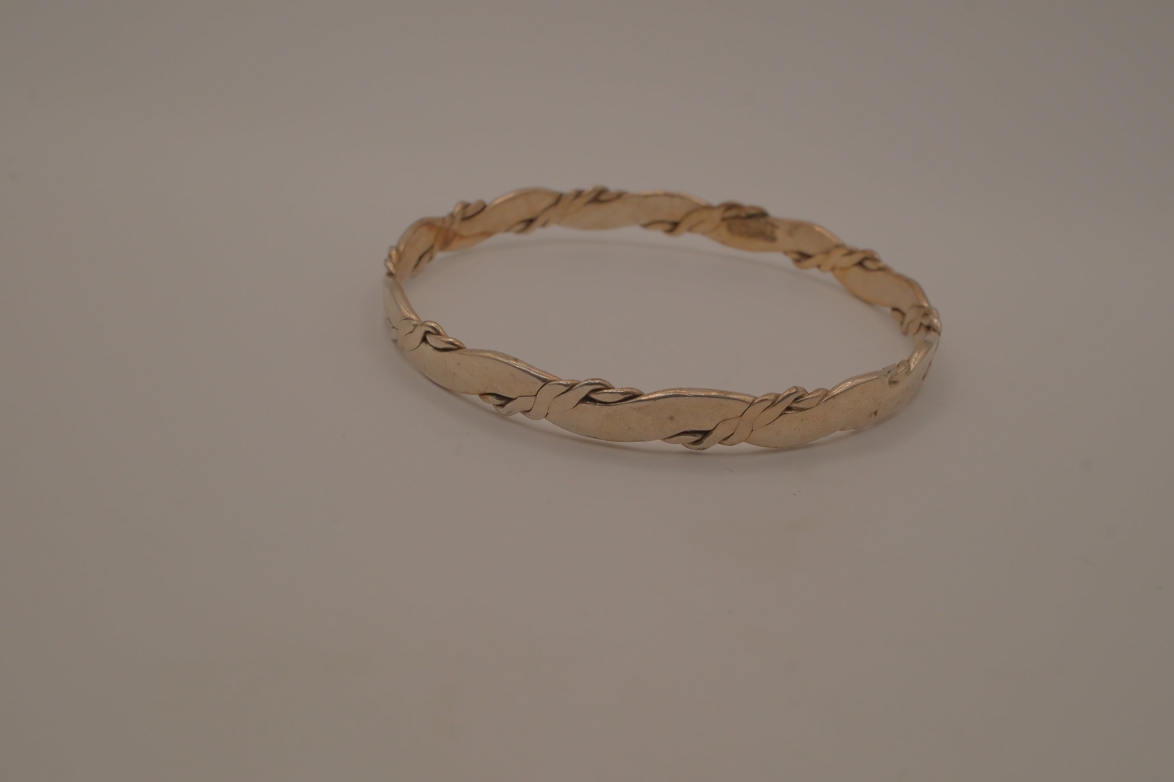 Vintage Taxco silver bangle bracelet