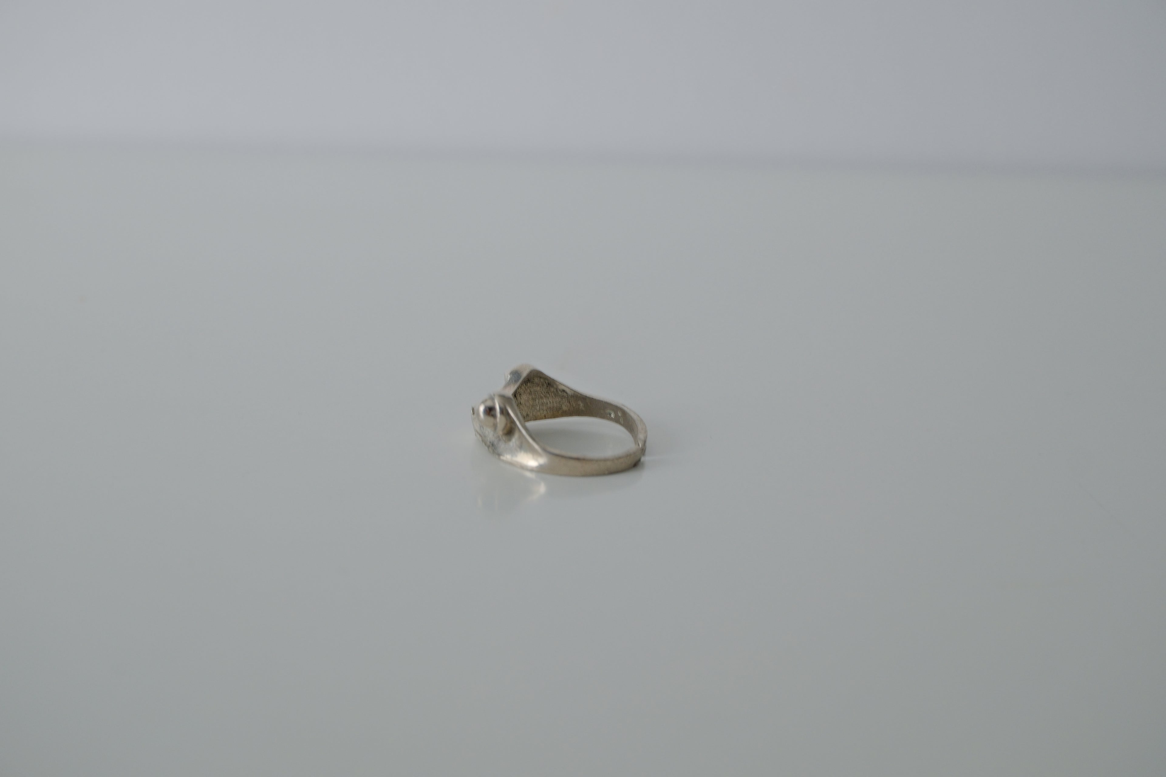 Silver Tone Frog Ring