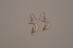Vintage Sterling silver whimsical dangle earrings