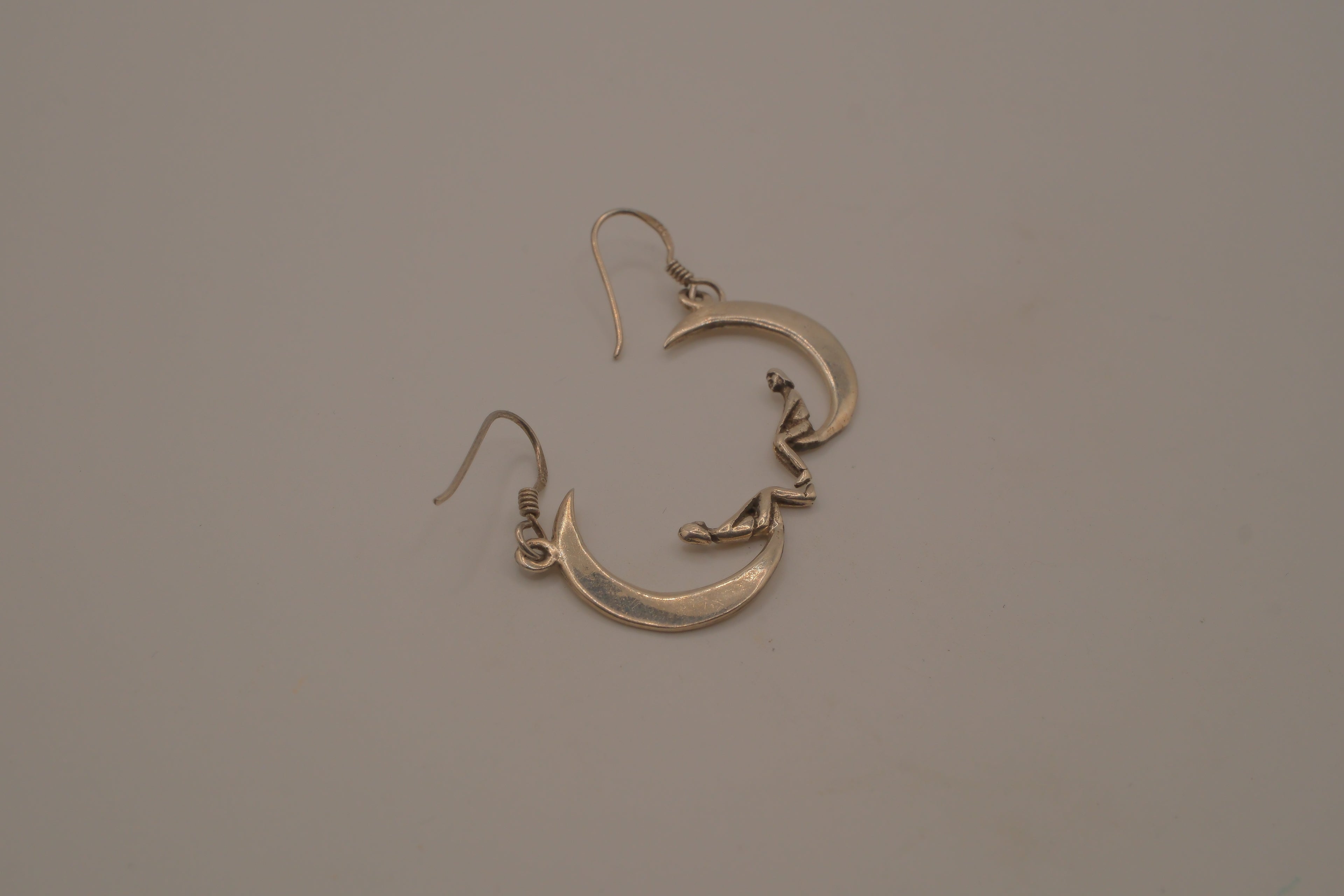Vintage Sterling silver whimsical dangle earrings