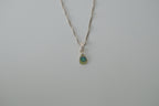 Sterling Silver Abalone Teardrop Necklace