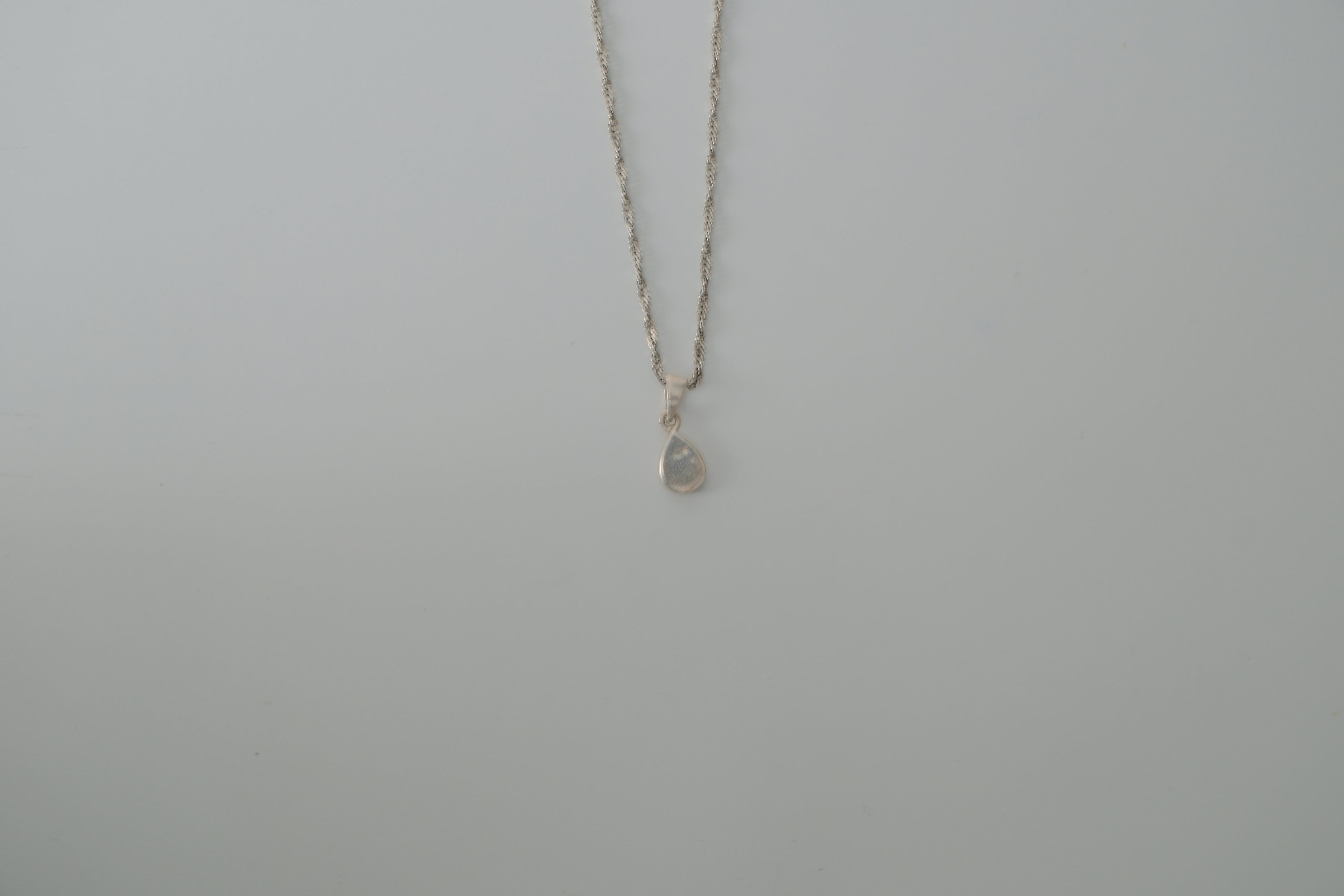 Sterling Silver Abalone Teardrop Necklace