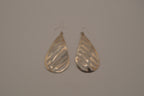 Vintage Sterling silver teardrop dangle earrings