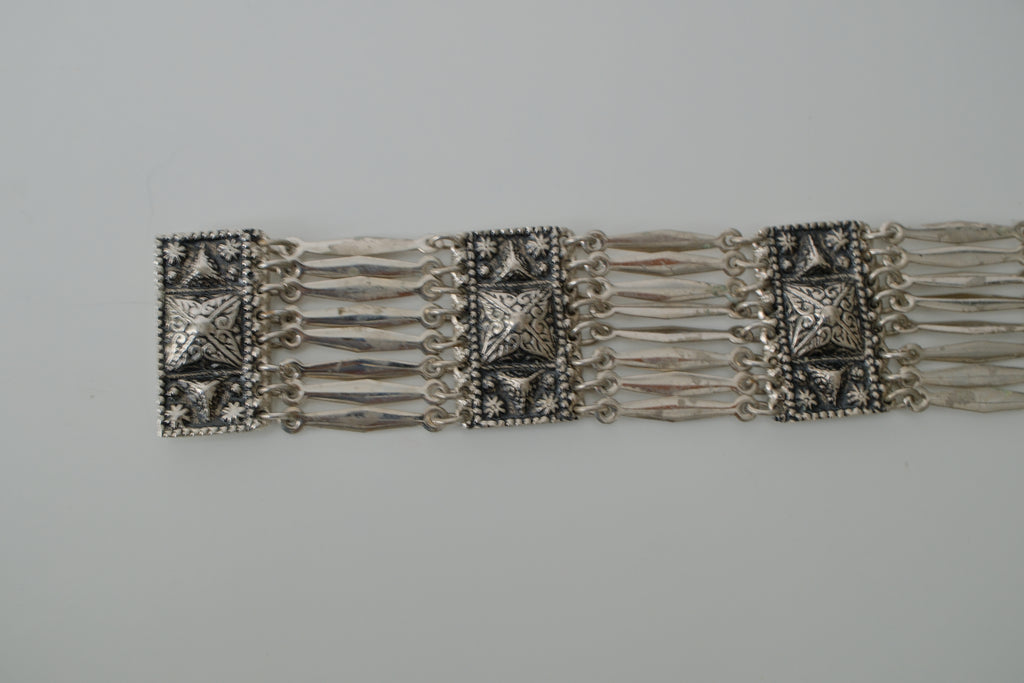 Sterling Silver Mexico Multi-link Bracelet