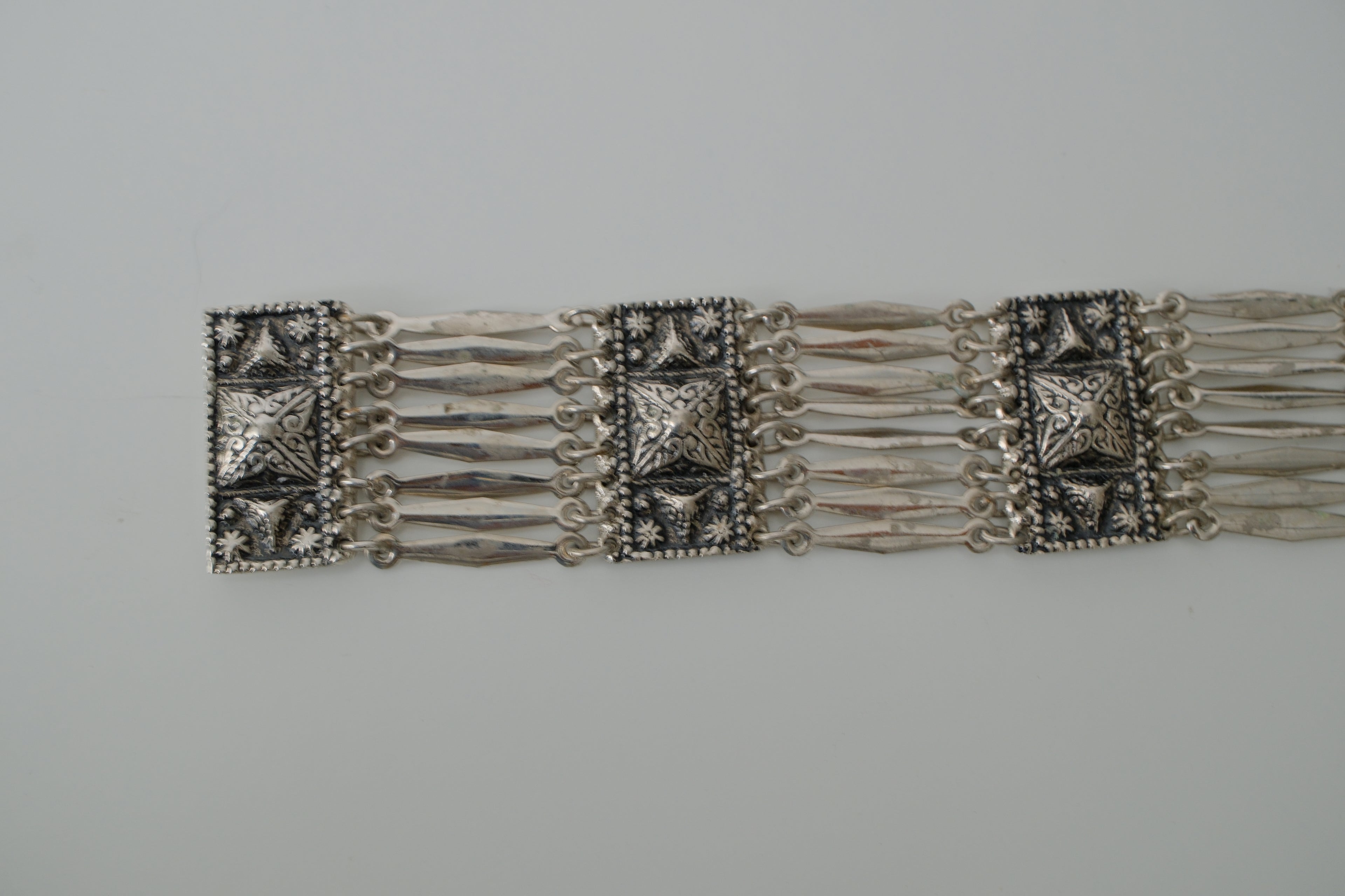 Sterling Silver Mexico Multi-link Bracelet