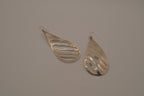 Vintage Sterling silver teardrop dangle earrings