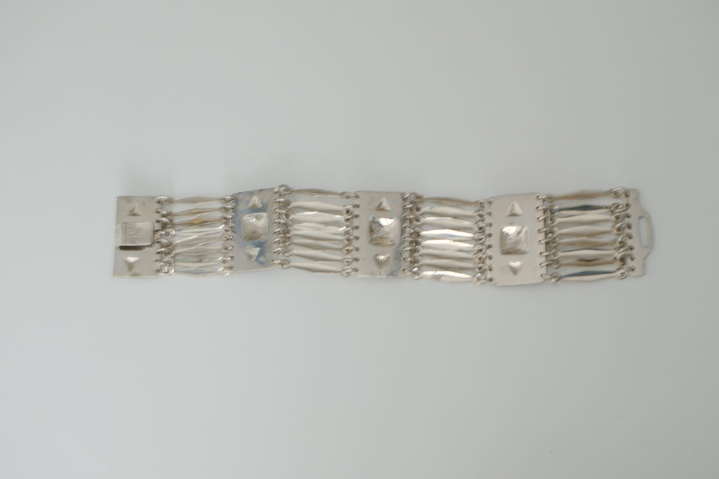 Sterling Silver Mexico Multi-link Bracelet