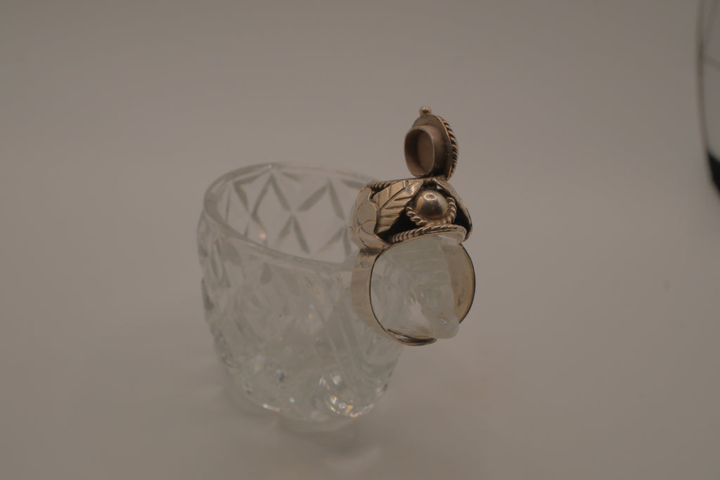 Vintage Mexico sterling silver poison ring