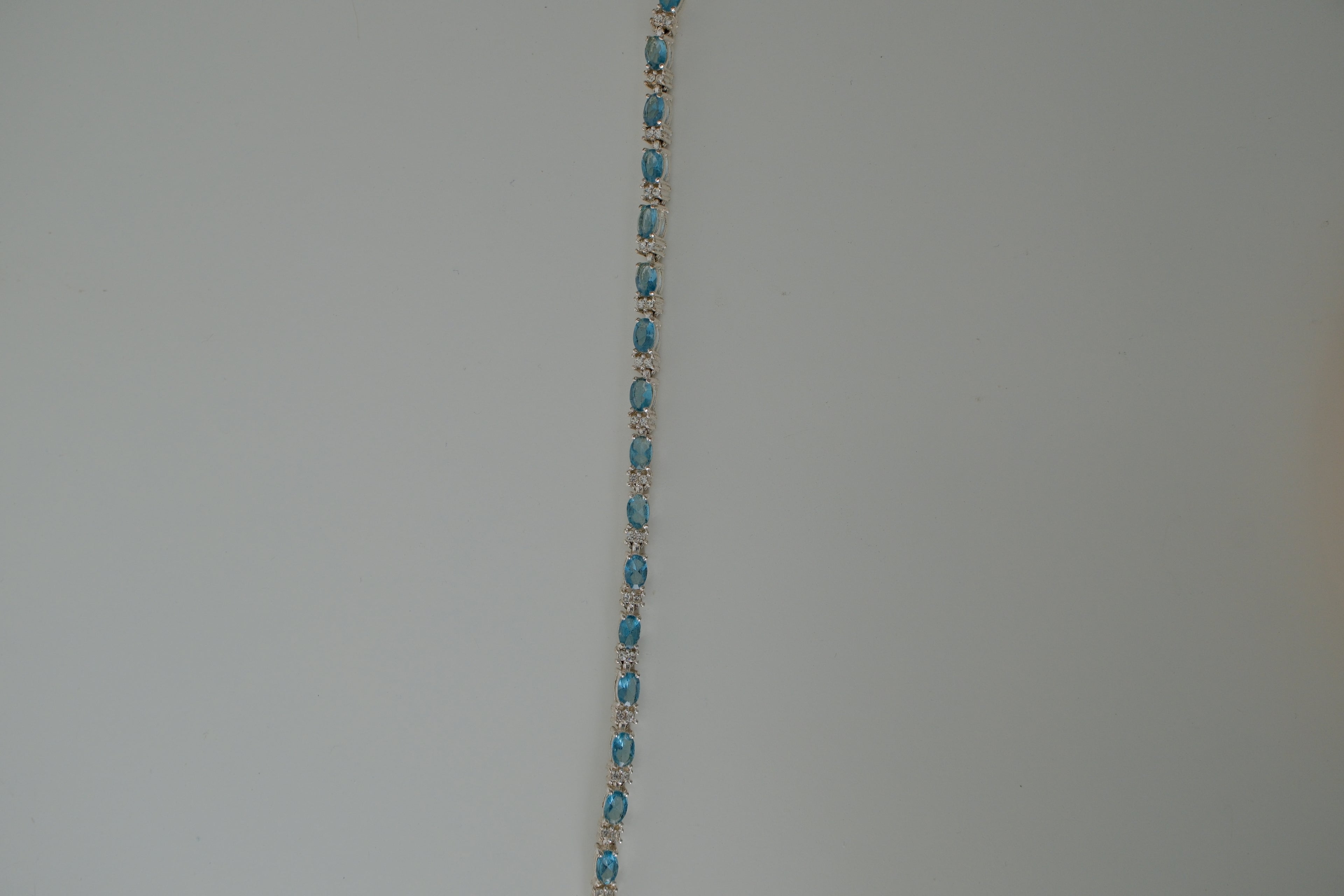 Avon Silver and Blue Tennis Bracelet
