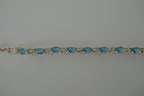 Avon Silver and Blue Tennis Bracelet