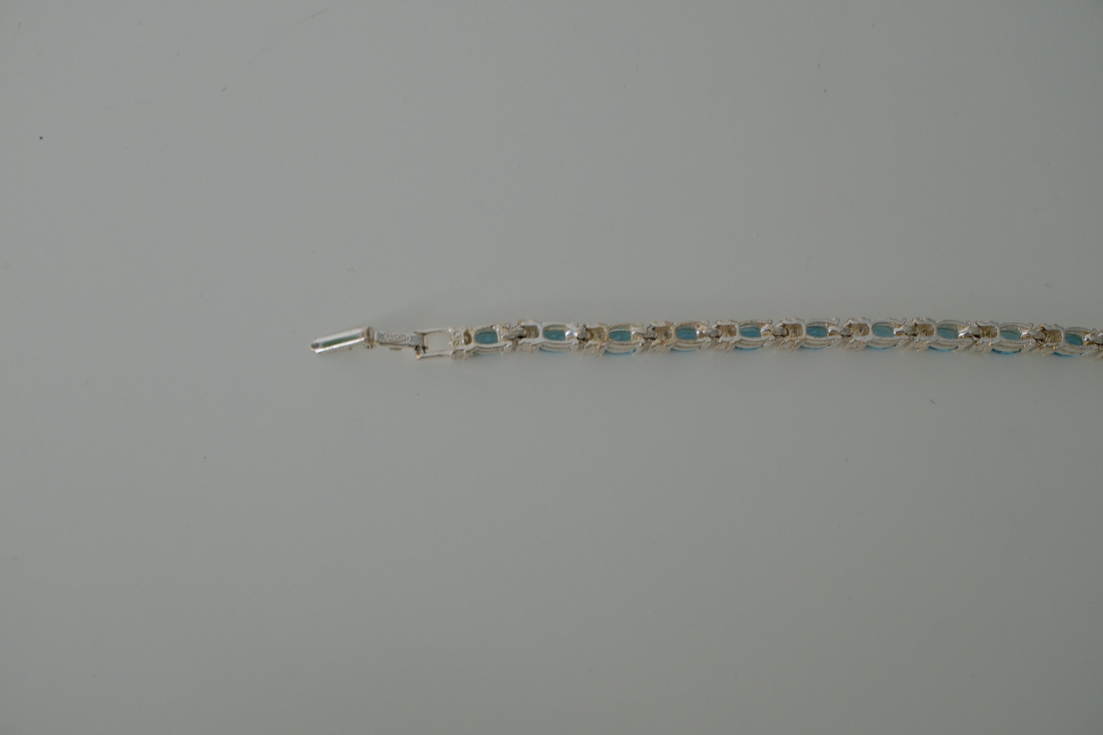 Avon Silver and Blue Tennis Bracelet