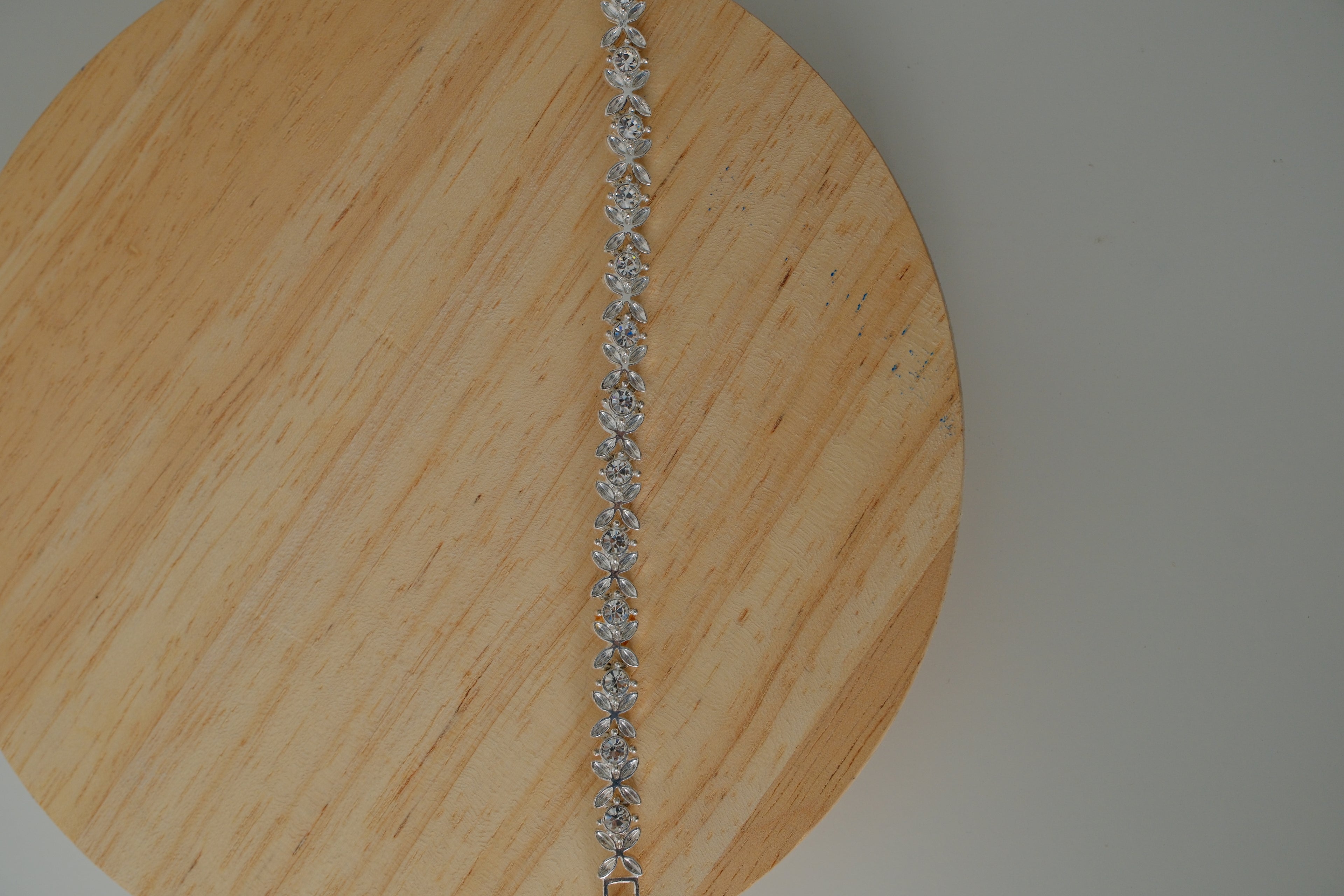 Avon Silver Flower Tennis Bracelet