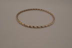 Vintage sterling silver twisted rope design bangle bracelet