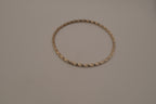 Vintage sterling silver twisted rope design bangle bracelet