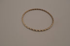 Vintage sterling silver twisted rope design bangle bracelet
